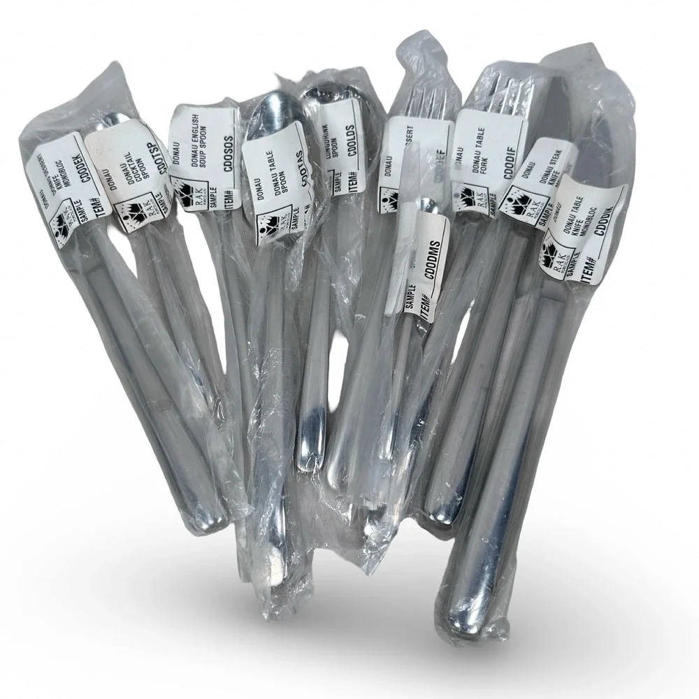 RAK Porcelain Donau 10pc Mixed Sample Flatware Set 18/10 Stainless Steel Sola‎